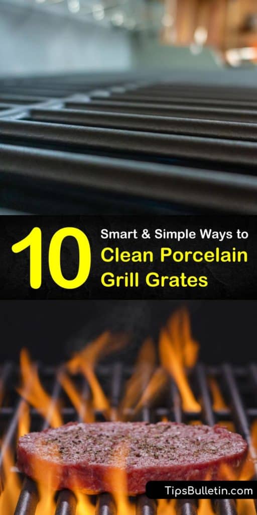 Find out how to clean porcelain and cast iron grill grates using Weber products or our simple DIY solutions. Keep your stainless steel and porcelain grill grates spotless for your next BBQ with just warm water and a soft bristled brush. #porcelaingrill #cleangrill #grillcleaner