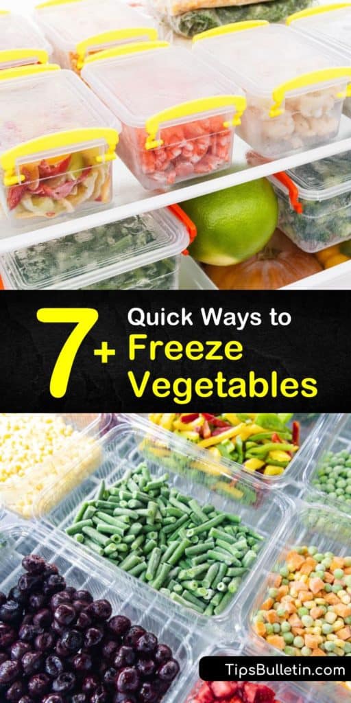 Learn how to properly freeze cauliflower, zucchini, green beans, kale, and many other veggies for the freshest results. Setting a specific blanching time and dunking your veggies in ice water makes all the difference when freezing vegetables. #freeze #fresh #vegetables #frozen