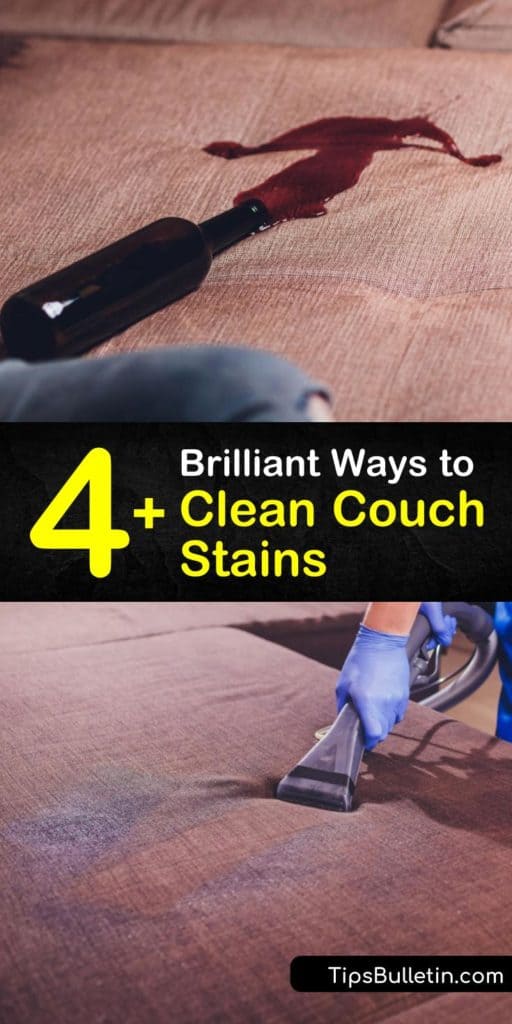 Follow this guide to remove couch fabric stains using a DIY cleaning solution. All you need is some cool water, clean cloth, white vinegar, and a paper towel. Learn when vacuuming your furniture is necessary for stain removal. #couchcleaning #cleancouch #couchstains