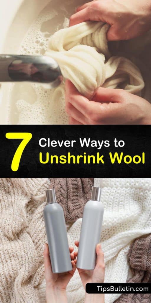 Tips and tricks for unshrinking a wool sweater without using a washing machine. Get cashmere back to the original shape with mixes like baby shampoo and lukewarm water. Obtain the original size without having to wring anything. #unshrinkwool #stretchwool #unshrink #wool