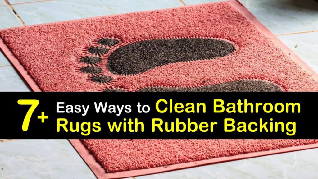 how to wash a bath mat with a rubber back
