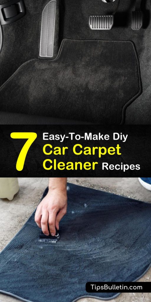 DIY carpet cleaning tips and cleaner recipes, including how to get tough stains out of floor mats. Multiple homemade cleaner recipes made of baking soda, vinegar, and other home remedies. Lot's of car carpet cleaning tricks on how to get even difficult spots cleaned.#carcleaning #carcarpet #cleaner