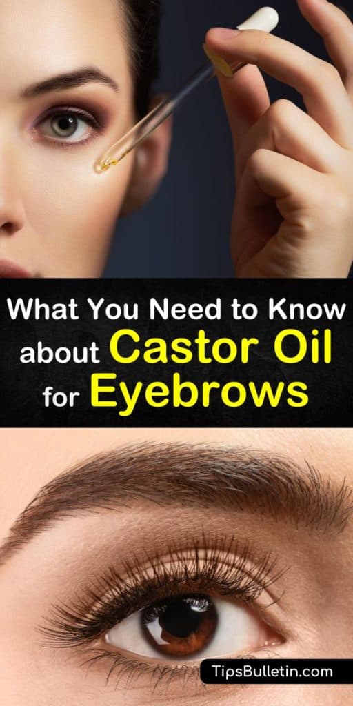 Discover how to use castor oil for eyebrows for new growth to create thicker, darker, brows and longer lashes. Using natural remedies like castor oil at night can get you the look you desire and improve the overall health of your eyebrows and lashes. #castoroil #essentialoils #eyebrows