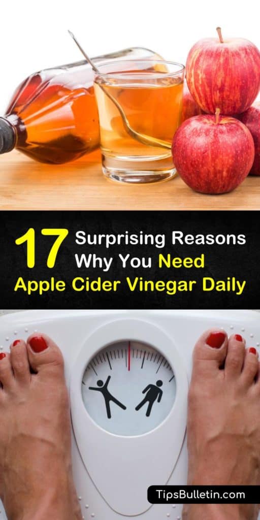 Apple cider vinegar and why you should use it every day, including health benefits like detox, weight loss, hair, skin and acne or psoriasis, diabetes and even for colds. Comes with multiple recipes on how to make drinks and solutions.#applecidervinegar #health #vinegar 