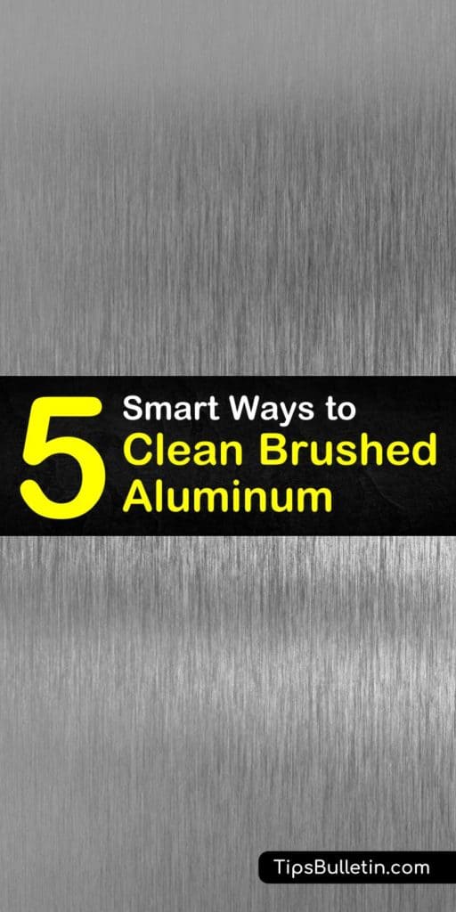 After you remove the grime we can show you how to brighten up your brushed aluminum. See how to use nothing but some hot water, glass cleaner, and a paper towel to clean it before using a clean cloth and metal polish to shine it up. #brushed #aluminum #clean #howto