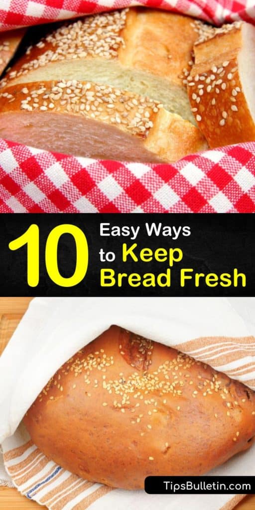 Bake your favorite loaf of bread and learn how to store bread with only plastic wrap and a plastic bag. Homemade bread, like sourdough, is free from preservatives and has tons of storage options. Let us show you how to prevent fresh bread from turning to stale bread. #howto #keep #bread #fresh