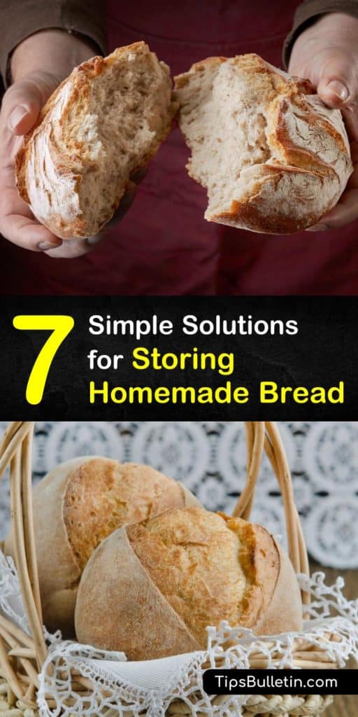 Unlike store bread, homemade bread doesn’t contain preservatives and doesn’t last as long. Learn how to keep bread fresh longer at room temperature, in the fridge or freezer, and use stale bread to make French toast or croutons. #storing #homemade #bread