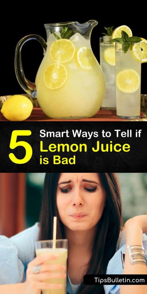 Stop panicking about getting food poisoning if your bottled lemon juice is missing a best before date. This article teaches you how to make lemon juice last, spot signs of spoilage, and how to store lemon juice with only an ice cube tray and a freezer bag. #lemon #juice #bad