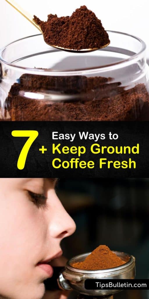 How long does coffee last and does coffee go bad? Learn how to extend the shelf life of fresh coffee for the best cup of coffee every day. Keep ground coffee in a container at room temperature or store it in the freezer. #keeping #groundcoffee #fresh #last