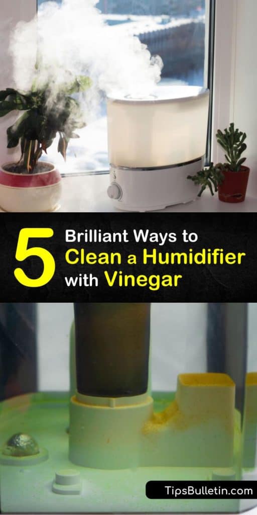 Read our cleaning tips for removing mineral buildup from a humidifier using vinegar. Unplug and disassemble the humidifier, then fill it with a vinegar cleaning solution. After rinsing the device and letting it air dry, disinfect it with bleach or hydrogen peroxide. #humidifier #vinegar #cleaning