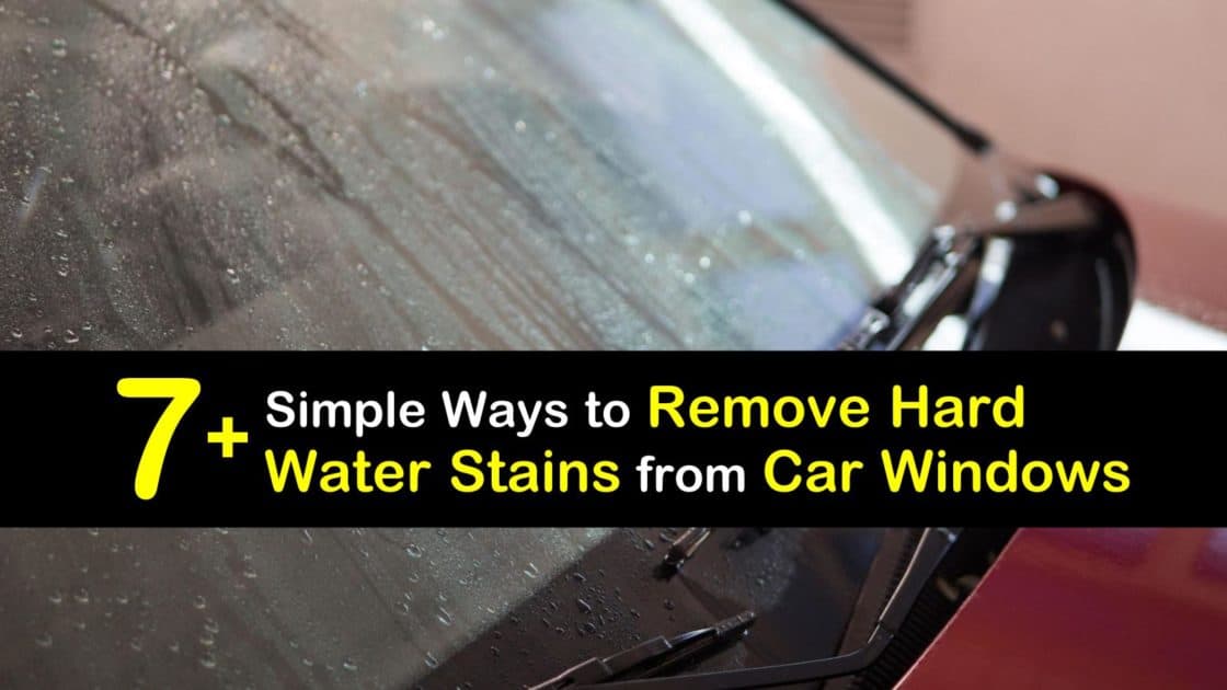 how to get rid of water spots on car windshield