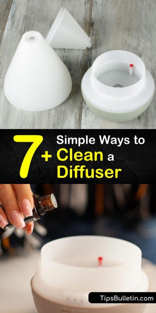 Did you know that you only need rubbing alcohol and a soft cloth to clean an ultrasonic diffuser? Check out our simple DIY tips on how to clean a diffuser for all diffuser types. #howto #clean #diffuser