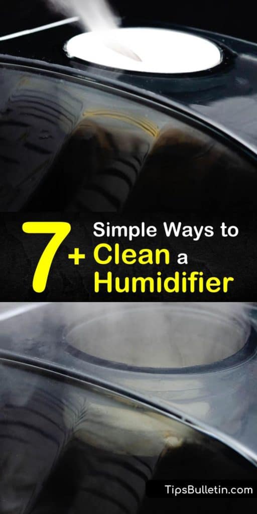 Learn how to clean your humidifier water tank using products like hydrogen peroxide, white vinegar, and a bleach solution. These tips can be used to clean different parts of a humidifier. #howto #clean #humidifier