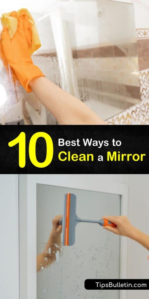 Make mirror cleaning easier than ever before with these DIY solutions that give you clean mirrors and remove every drop of gunk in sight. Grab your paper towels, hairspray, white vinegar, and rubbing alcohol for these shocking cleansers for a bathroom mirror. #howto #clean #mirror