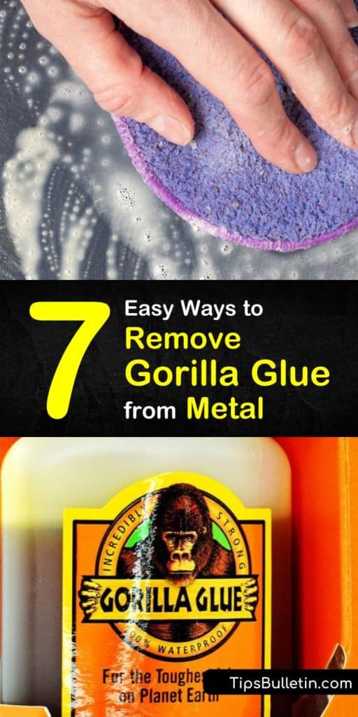 Discover how to remove Gorilla Glue from a hard surface such as metal using a few simple ingredients. It’s easy to clean away this adhesive using soapy water and a scraper, or rubbing alcohol and a cotton ball. #remove #gorillaglue #metal #howto