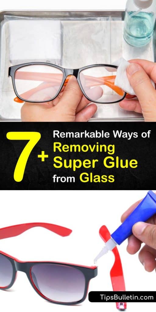 Learn how to get Super Glue off glass surfaces and objects. Dip a soft cloth in warm water, or try warm, soapy water for dried glue. You can also apply acetone to the affected area with a cotton swab. Rubbing alcohol works well for removing glue from a countertop. #superglue #remove #glass #howto