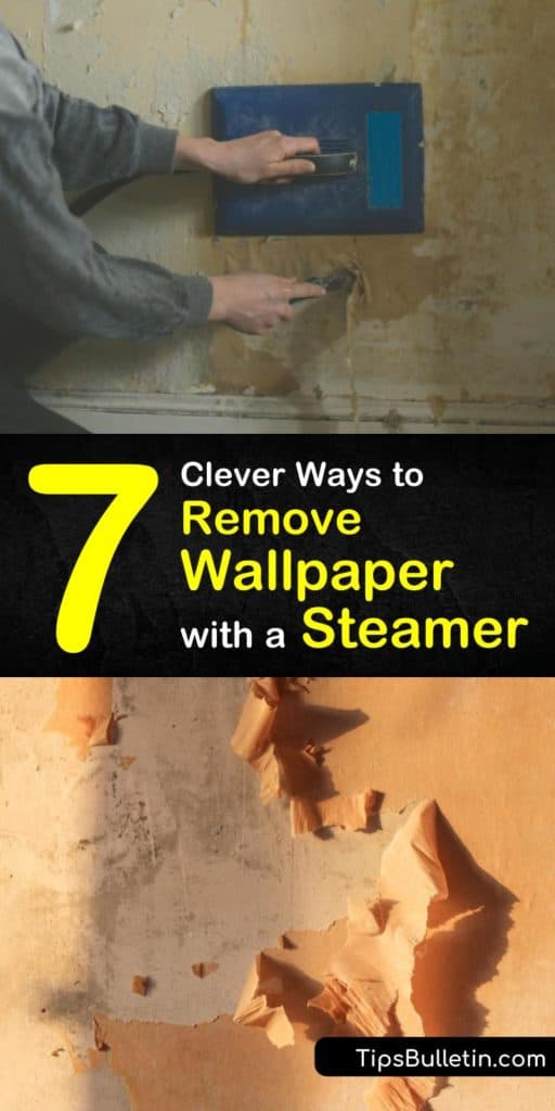 Get rid of your old wallpaper the easy way by using a wallpaper steamer. The only other tools you’ll need are a drop cloth and a putty knife. Discover our simple ways to remove wallpaper with a steamer and make your remodel project a breeze. #remove #wallpaper #steamer #howto