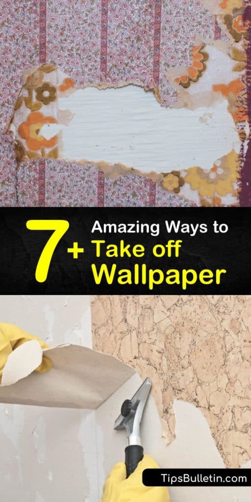 Say goodbye to your old wallpaper for good with some of the easiest wallpaper removal sprays. Using only hot water, fabric softener, a scraper or putty knife, and a spray bottle, you’ll soon have your walls stripped and ready for a makeover. #howto #remove #wallpaper