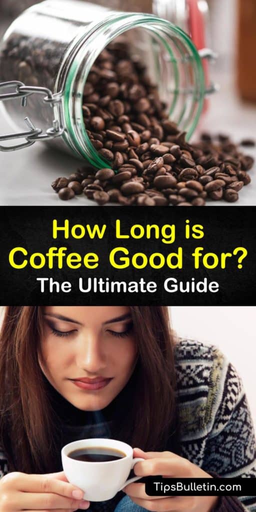 Discover how long coffee is good for, whether it's whole beans, ground, or a cup of coffee or espresso sitting at room temperature. Learn how to store coffee in an airtight container to extend its shelf life. Stop drinking rancid, old coffee with these tips. #coffee #howlong #fresh