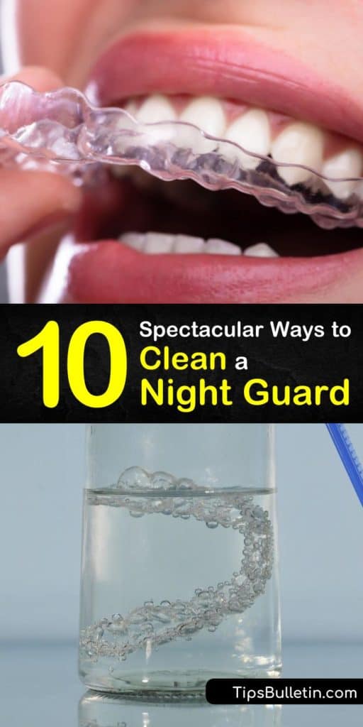 Learn the best ways to keep your mouth guard clean. It’s important to use mouthwash and denture cleaner to stop bacterial growth, and always let your night guard air dry. #night #guard #clean