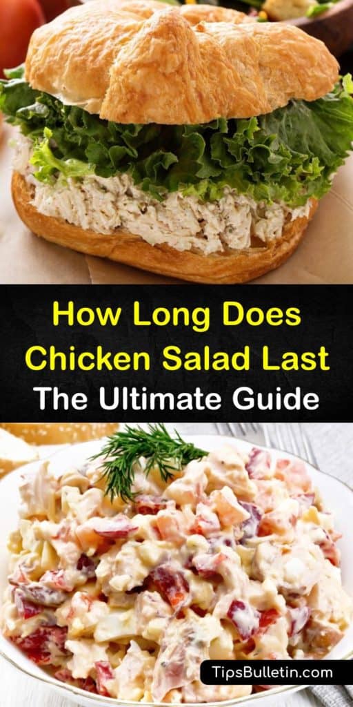 Learn how long chicken salad lasts and ways to store it, homemade or from the deli. Proper food storage is vital for food safety and refrigeration is safer than room temperature. It’s also easy to freeze chicken salad to lengthen its shelf life. #chicken #salad #last #howlong