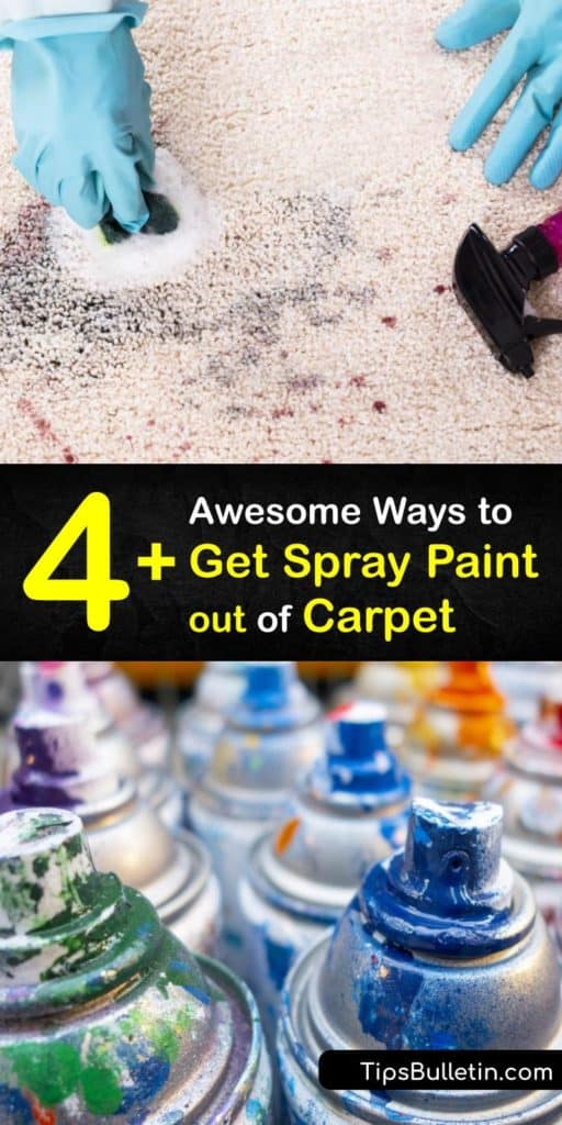 Create your own dried paint remover with standard household products like hydrogen peroxide, acetone, and paper towel. Carpet cleaning is simple if there is a latex paint spill. Dampen the paint stain with acetone and warm water to clean the affected area. #howto #remove #spray #paint #carpet