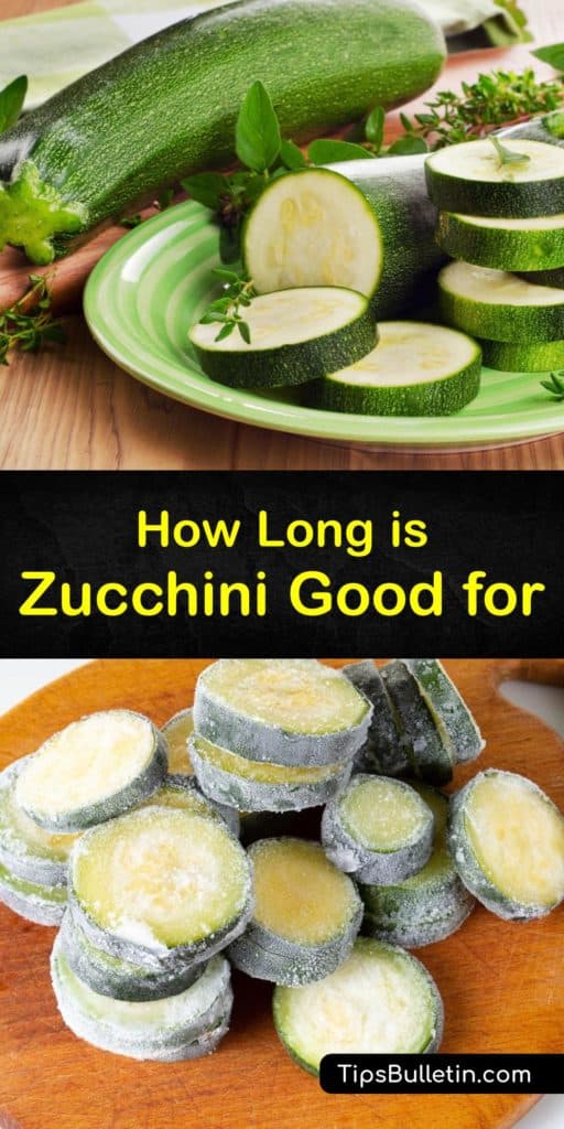 Discover how to store-zucchini and zucchini bread to prevent enzymes from quickly spoiling the product. To freeze zucchini, start by blanching the veggie to kill bacteria. Set the zucchini in cold water before transferring it to plastic bags or freezer bags. #how #long #zucchini #last