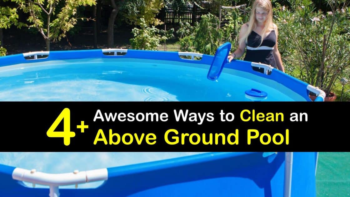 how to clean above ground pool after draining