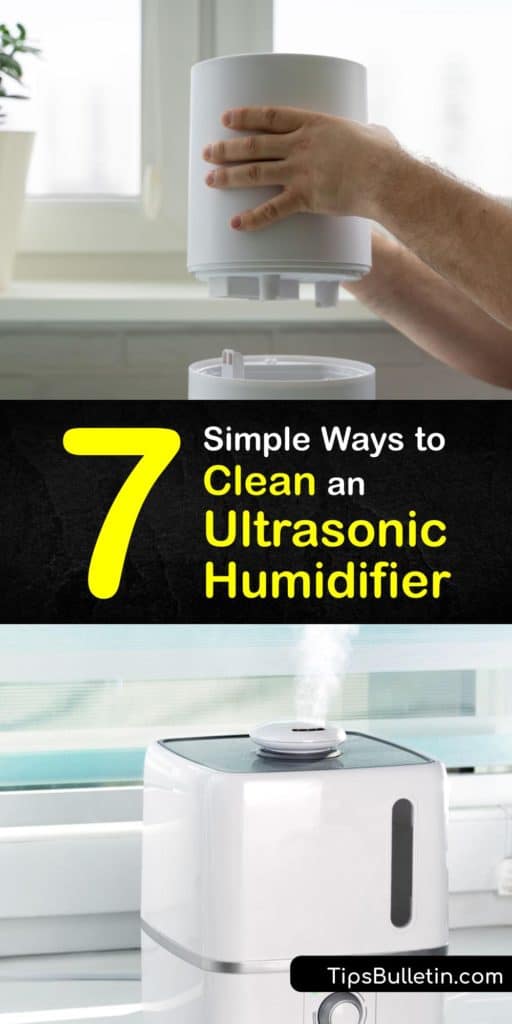 Learn how to clean your ultrasonic humidifier to remove mineral buildup and prevent the growth of mildew, bacteria, and germs. Always unplug the unit before cleaning and use vinegar, hydrogen peroxide, and bleach to clean mineral deposits and mildew. #howto #clean #ultrasonic #humidifier