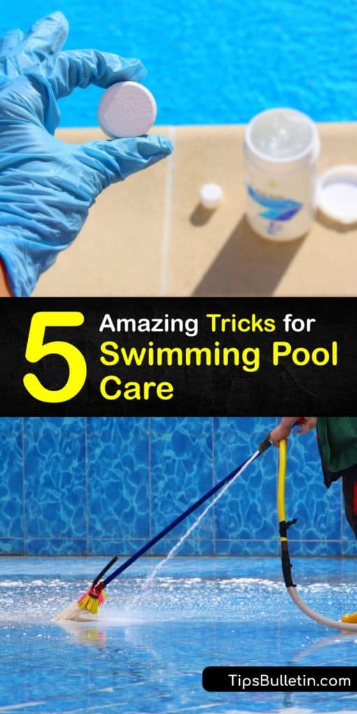 Learn the essentials of pool maintenance. For a pool to be free of contaminants, use a test kit to check alkalinity ppm and the chlorine level. Every week, backwash your pool, use a sanitizer, and clean the skimmer baskets. #howto #clean #swimming #pool #care