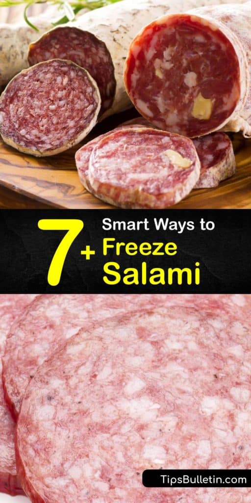 Learn how to freeze salami to extend its shelf life after purchasing your cold cuts from the deli counter. While it’s safe to keep salami or pepperoni in wax paper in the fridge, the best way to freeze this lunch meat is to use freezer bags. #freeze #salami