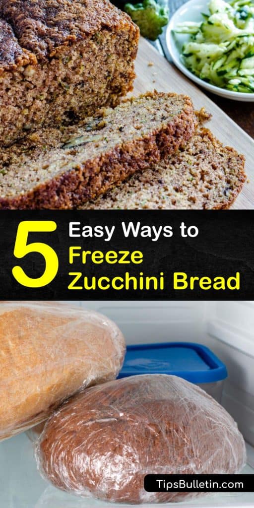 Learn how to freeze zucchini bread quickly. Freezing zucchini bread is simple when you wrap the loaf in aluminum foil or plastic wrap to preserve the frozen zucchini. A delicious zucchini bread recipe includes baking powder and grated zucchini. #howto #freeze #zucchini #bread