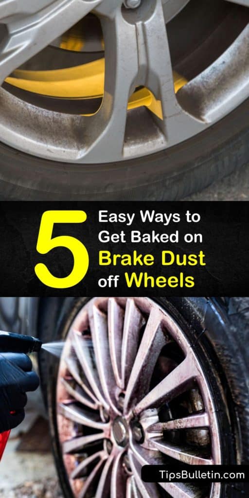 Discover how to get caked on grime and brake dust off your aluminum-wheels left behind by brake pads. It’s essential to scrub them with soapy water, a commercial product such as Eagle One, or oven cleaner, and a bit of elbow grease to get them clean. #howto #clean #brake #dust #off #wheels