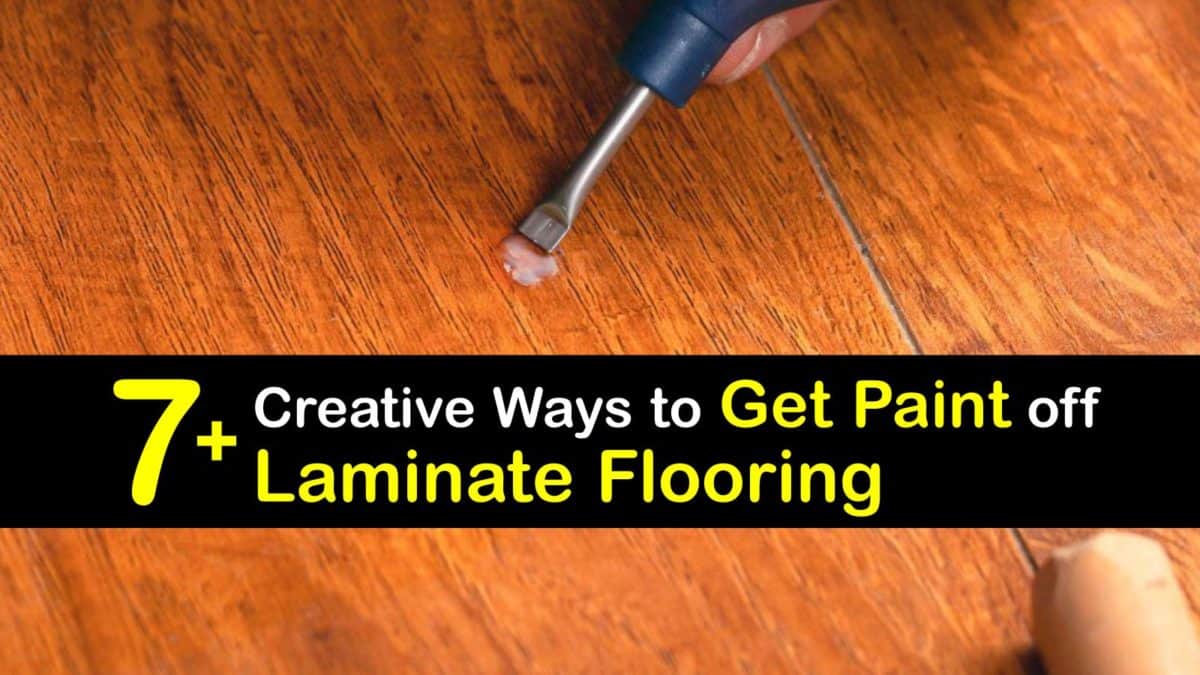 Paint Off Laminate Flooring, Latex Paint Off Hardwood Floors