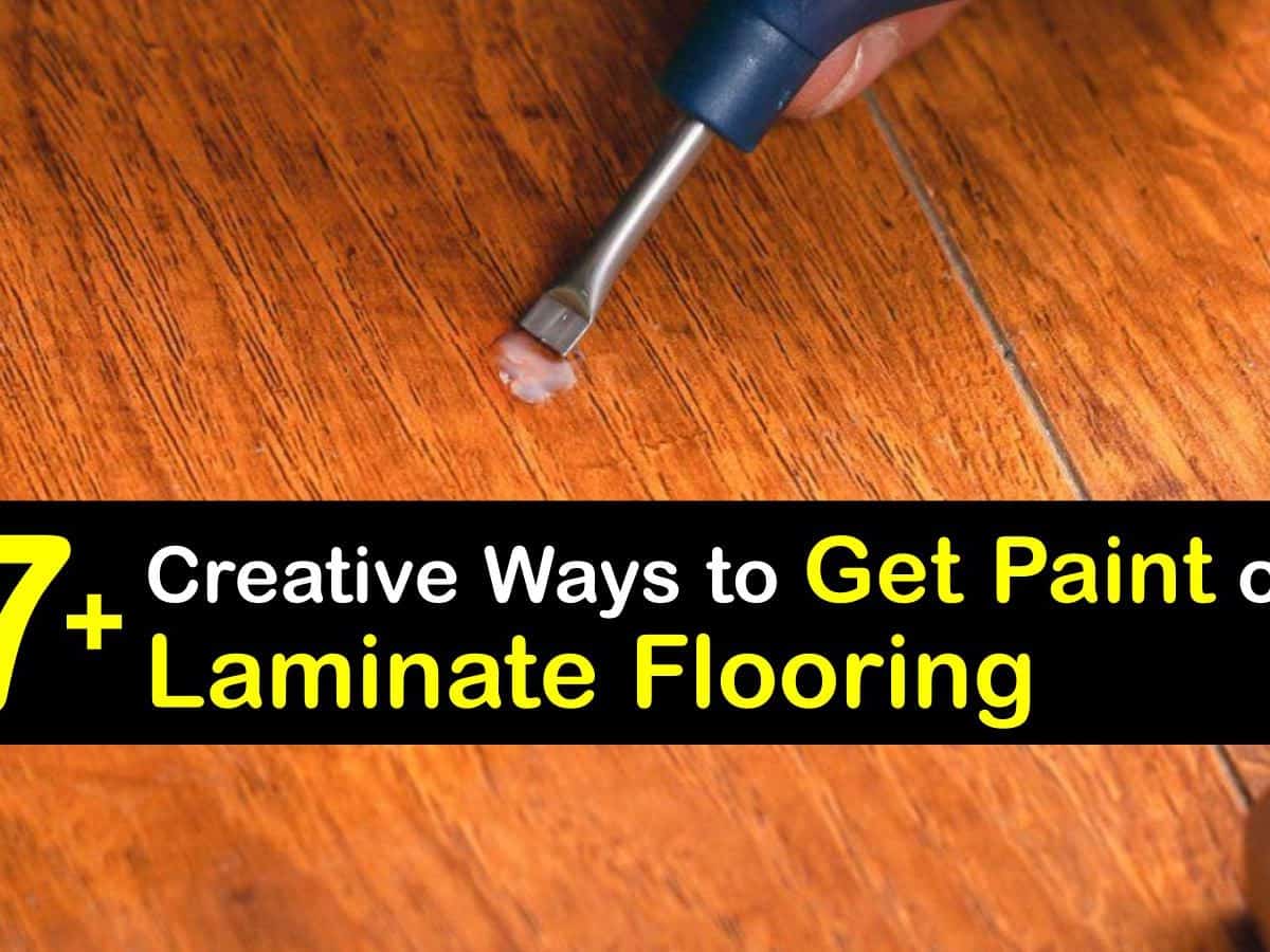 Paint Off Laminate Flooring, How To Remove Paint Spots From Laminate Flooring