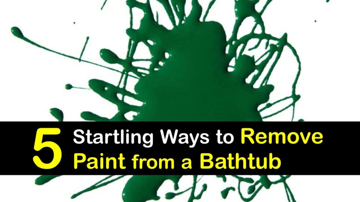 5 Startling Ways to Remove Paint from a Bathtub