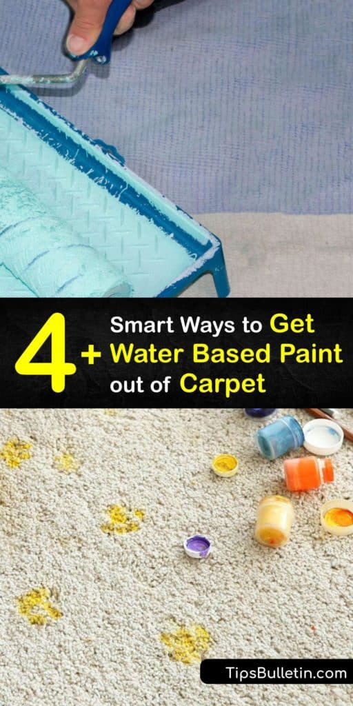 Save your carpet fibers from further damage when you use these ways to lift dried paint like latex paint, acrylic paint, and oil paint from carpet. These DIY carpet cleaner and paint remover sprays use acetone to salvage your carpet from stains. #water #paint #carpet #remove #howto