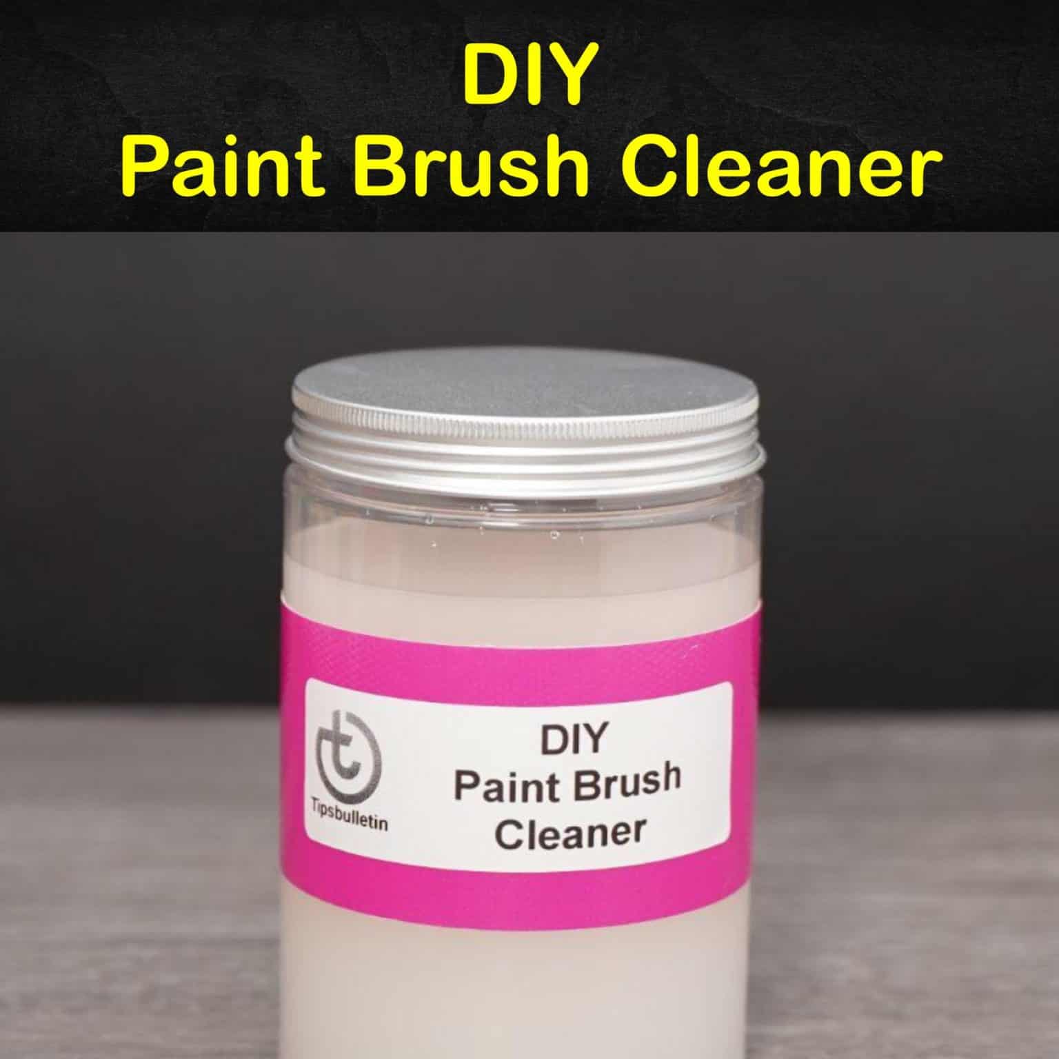 3 Simple Paint Brush Cleaner Solutions