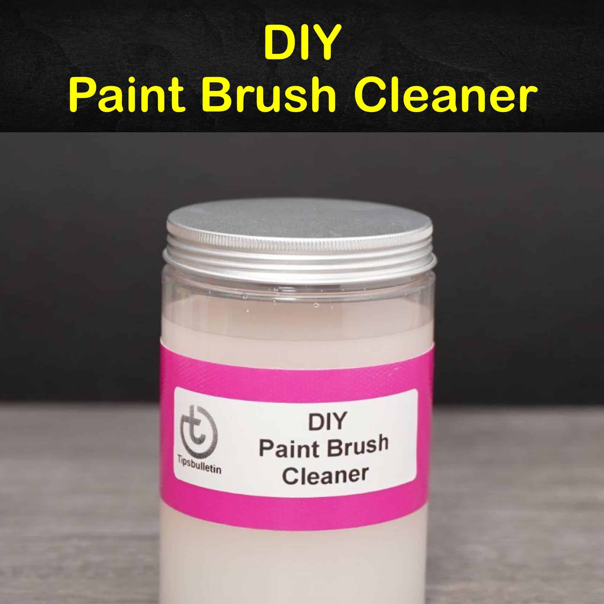 3 Simple Paint Brush Cleaner Solutions