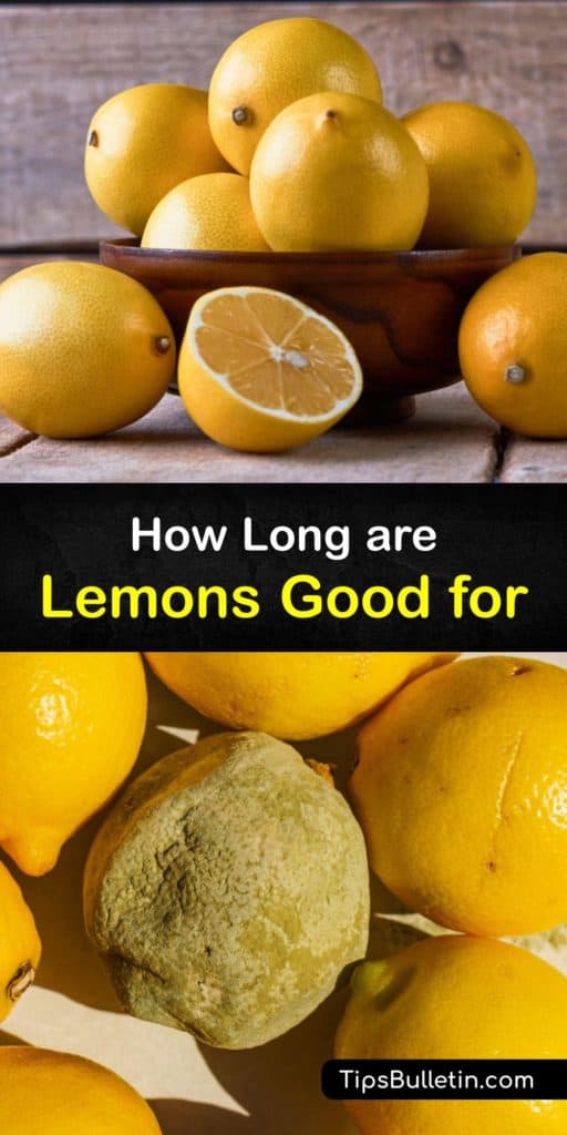 How long do lemons last and where is the best place to store lemons? Keeping whole lemons on the countertop shortens their shelf life and the fridge or freezer is the best place to store these citrus fruits to keep them fresh. #fresh #lemons #last
