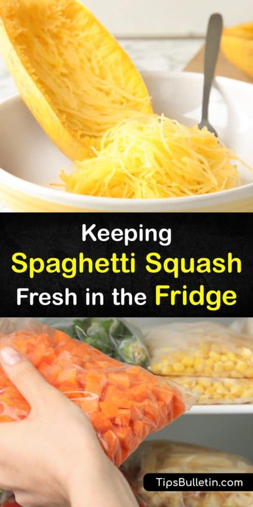 Cook spaghetti squash and prevent it from turning mushy in the fridge with this guide on buying, cooking, and storing winter squash. Learn how to use a freezer bag and plastic wrap to savor the nutty flavor and antioxidants that come from eating squash. #spaghetti #squash #fresh #fridge