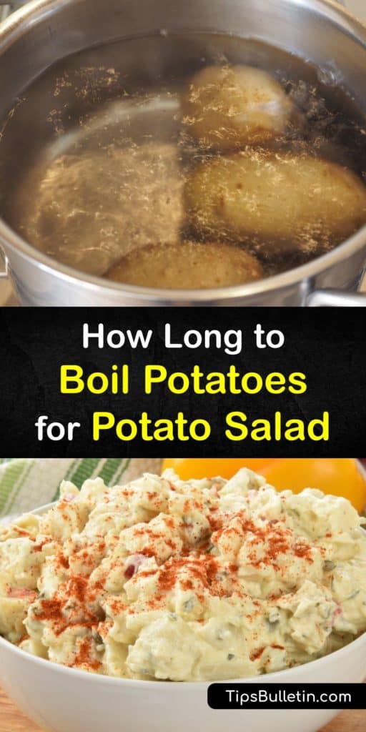 Distinguish the difference between potato types, like Yukon gold, russet, and red potatoes, and learn their cook times after they’re diced. Use this knowledge to boil potatoes and create the perfect potato salad recipe with black pepper and apple cider vinegar. #boil #potatoes #salad