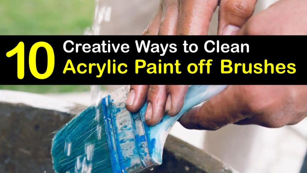 How to Clean Acrylic Paint off Brushes titleimg1