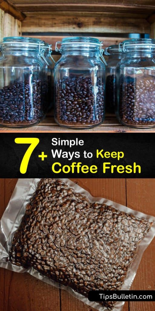Find out how to keep coffee fresh, from whole beans to pre-ground. Buy freshly roasted beans from local roasters and store coffee in an airtight canister at room temperature. Grind coffee beans just before brewing to enjoy the best cup of coffee. #coffee #fresh #storage