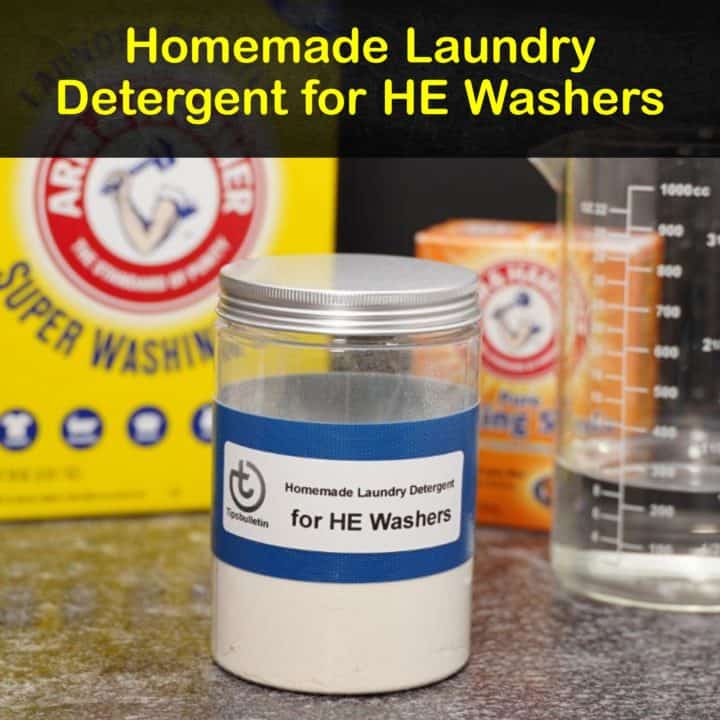 Homemade Laundry Detergent for HE Washers