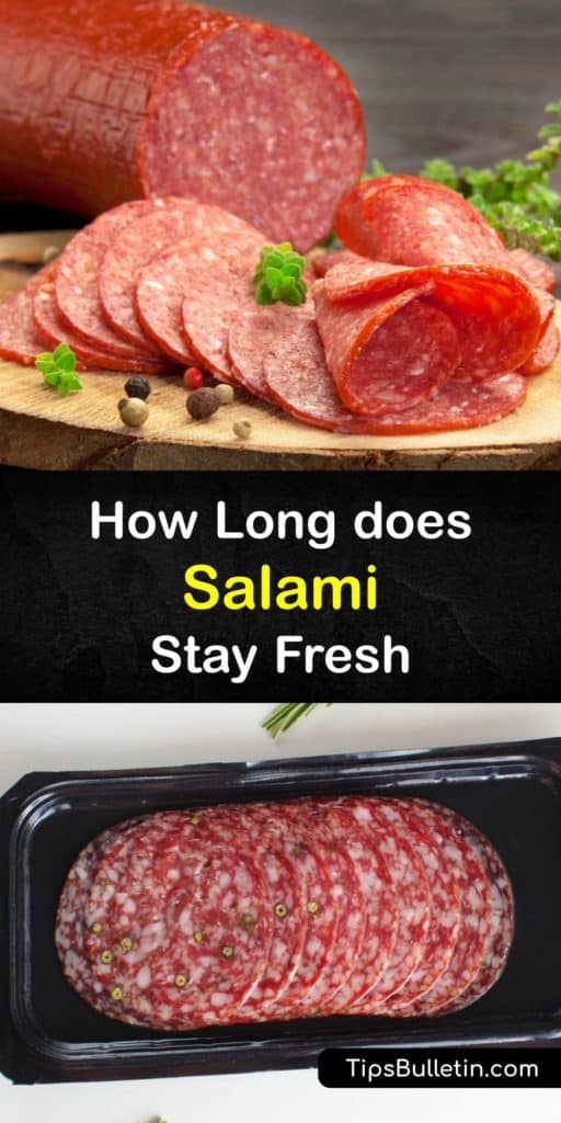How long does salami last, and what’s the best way to store it? Unlike other cold cuts, dry salami is a deli meat that is safe to keep unopened at room temperature, but it still has an expiration date, and we show you how to store salami short and long term. #salami #storage #fresh