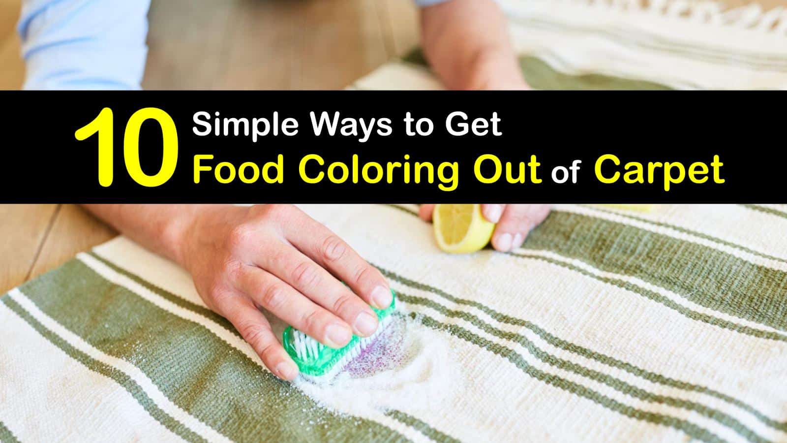 Eliminating Food Dye - Guide for Removing Food Coloring from Carpet
