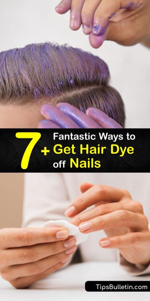 Learn how to get hair color off natural and acrylic nails using simple methods. It’s easy to remove hair dye from skin and fingernails with nail polish remover, rubbing alcohol, toothpaste, petroleum jelly, and other common household solutions. #remove #hair #dye #nails