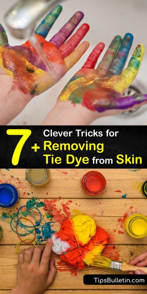Find simple ways to remove a tie dye stain or fabric dye from your skin. Follow our methods and discover how using everyday items such as baking soda, rubbing alcohol, and warm water can make stain removal easy. ​#stain #tie #dye #skin #remove