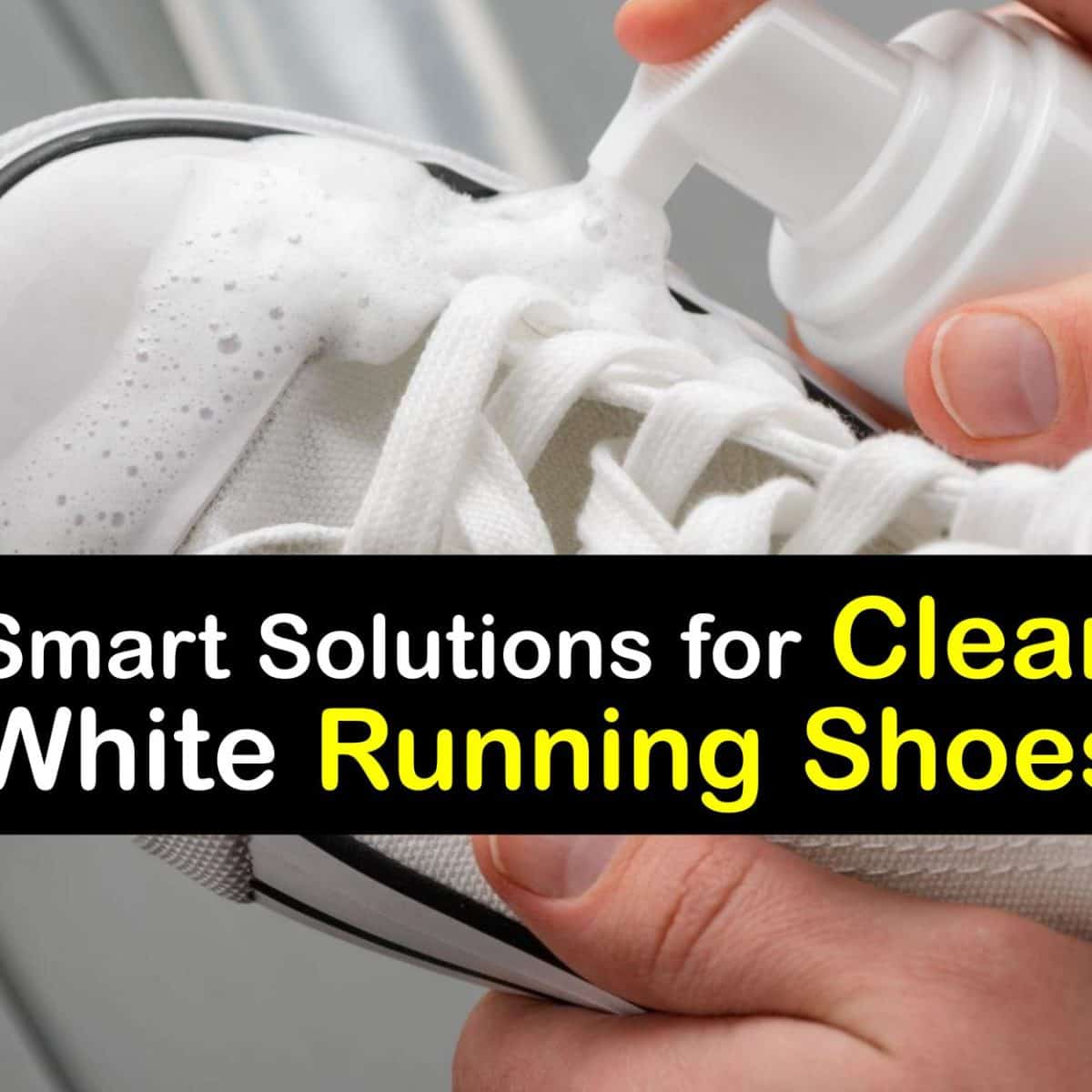 How to clean white running shoes top